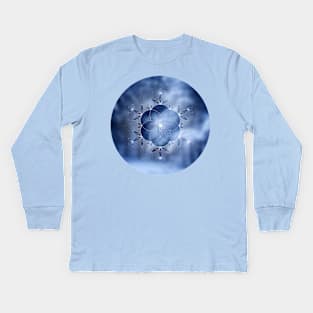 Crystal snowflake Kids Long Sleeve T-Shirt